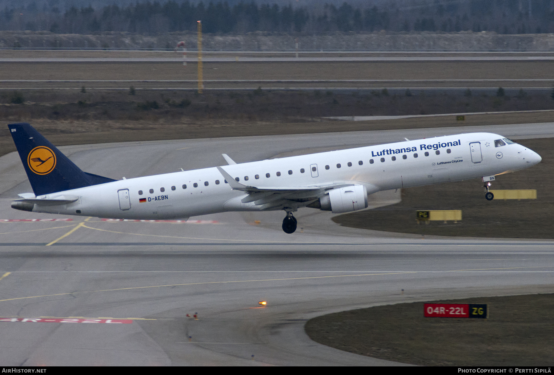 Aircraft Photo of D-AEBN | Embraer 195LR (ERJ-190-200LR) | Lufthansa Regional | AirHistory.net #204200