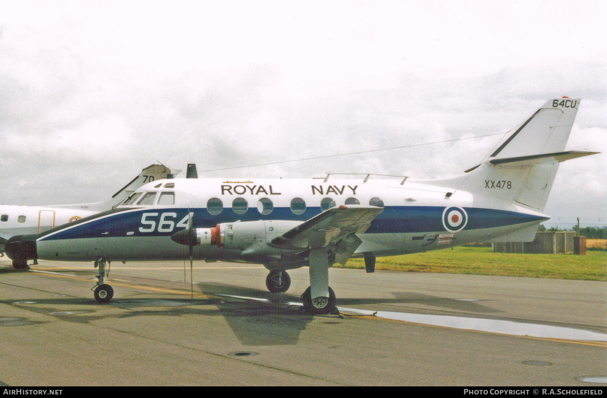 Aircraft Photo of XX478 | Scottish Aviation HP-137 Jetstream T2 | UK - Navy | AirHistory.net #204330