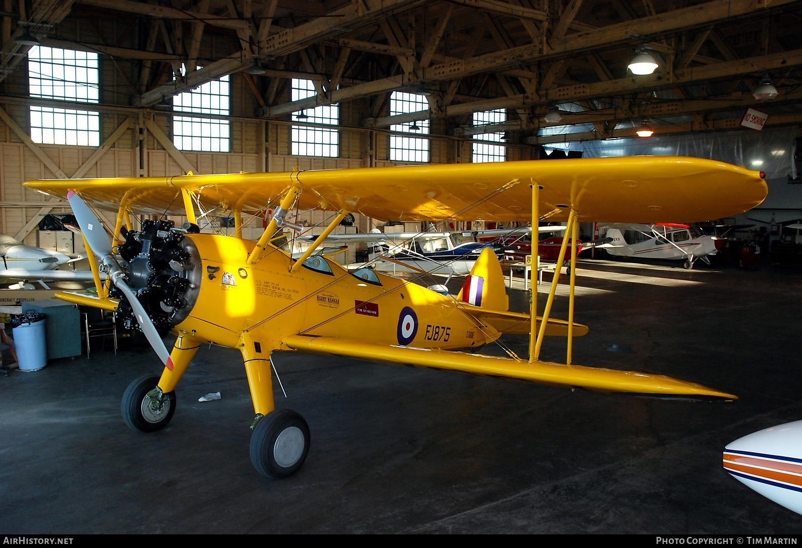 Aircraft Photo of C-GKUE / FJ875 | Boeing N2S-3 Kaydet (B75N1) | Canada - Air Force | AirHistory.net #204363