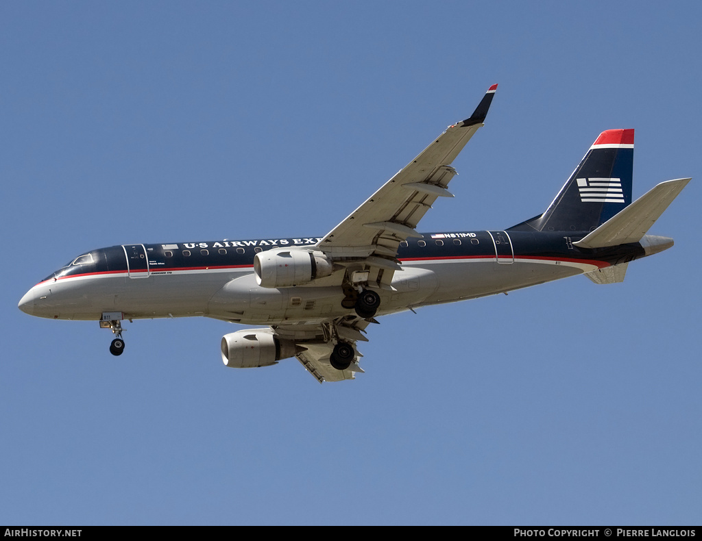 Aircraft Photo of N811MD | Embraer 170SU (ERJ-170-100SU) | US Airways Express | AirHistory.net #204397