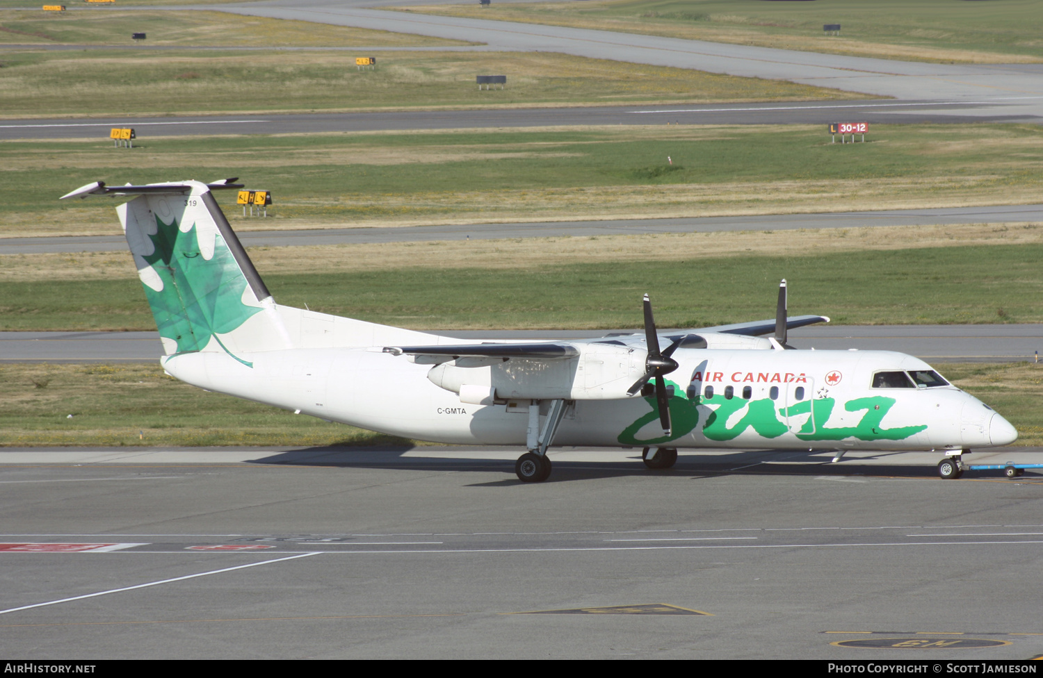 Aircraft Photo of C-GMTA | De Havilland Canada DHC-8-301 Dash 8 | Air Canada Jazz | AirHistory.net #204439