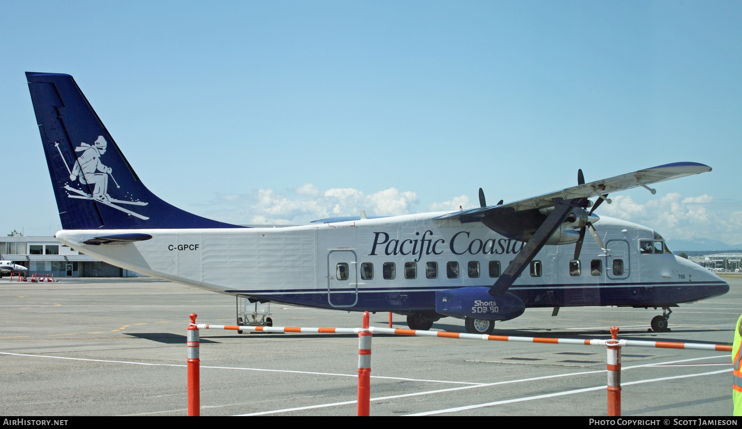 Aircraft Photo of C-GPCF | Short 360-300 | Pacific Coastal Airlines | AirHistory.net #204455