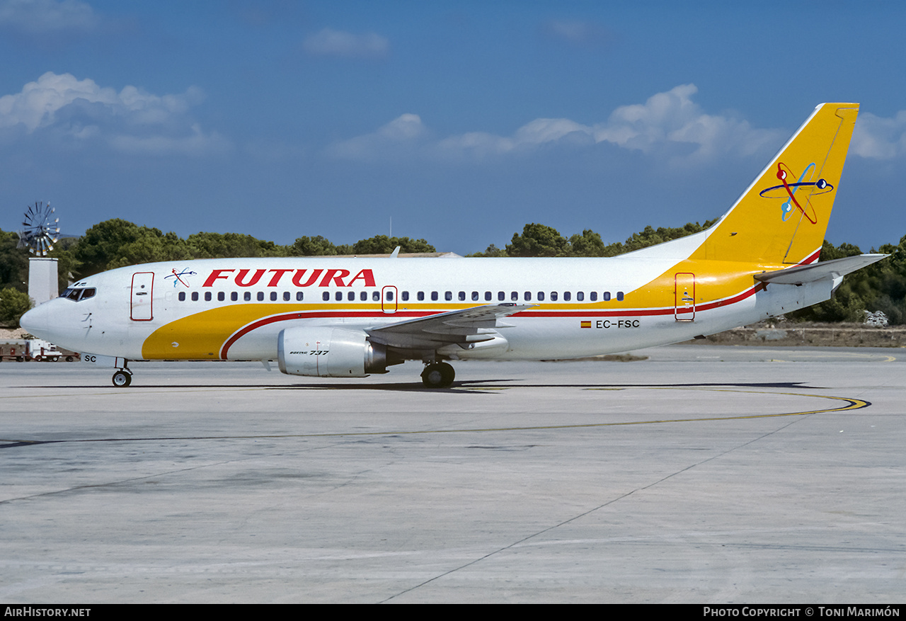 Aircraft Photo of EC-FSC | Boeing 737-348 | Futura International Airways | AirHistory.net #204534
