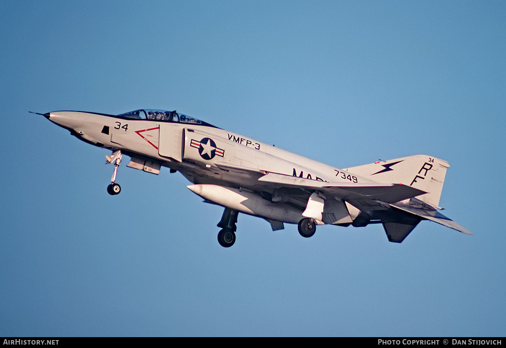 Aircraft Photo of 157349 / 7349 | McDonnell Douglas RF-4B Phantom II | USA - Marines | VMFP-3 | AirHistory.net #204559