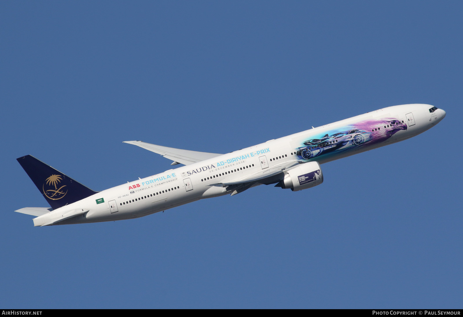 Aircraft Photo of HZ-AK43 | Boeing 777-300/ER | Saudia - Saudi Arabian Airlines | AirHistory.net #204560