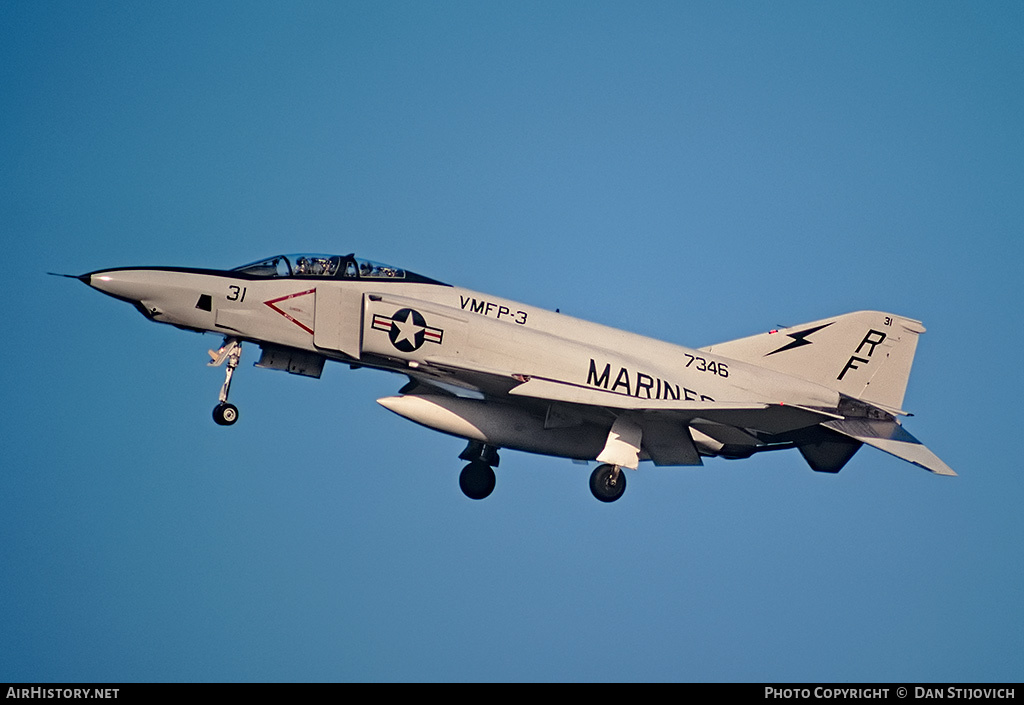Aircraft Photo of 157346 / 7346 | McDonnell Douglas RF-4B Phantom II | USA - Marines | AirHistory.net #204566