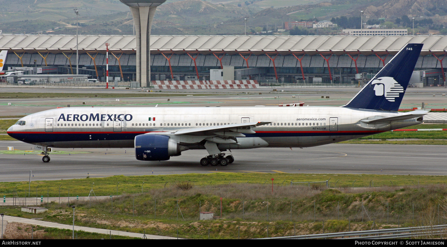 Aircraft Photo of N745AM | Boeing 777-2Q8/ER | AeroMéxico | AirHistory.net #204568
