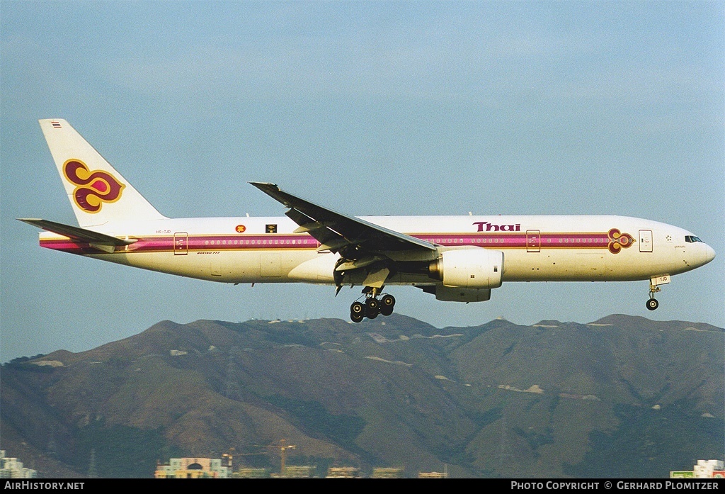 Aircraft Photo of HS-TJD | Boeing 777-2D7 | Thai Airways International | AirHistory.net #204579