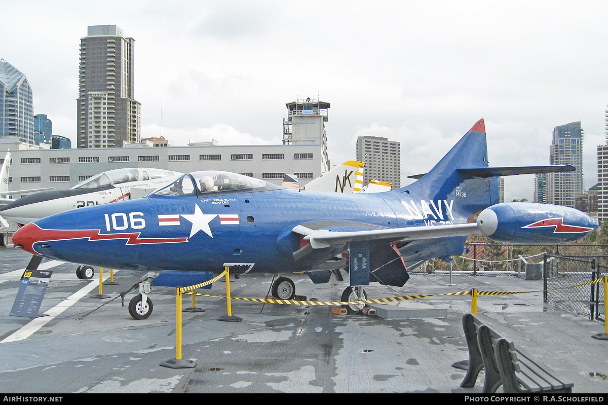Aircraft Photo of 141136 | Grumman F9F-5 Panther | USA - Navy | AirHistory.net #204606