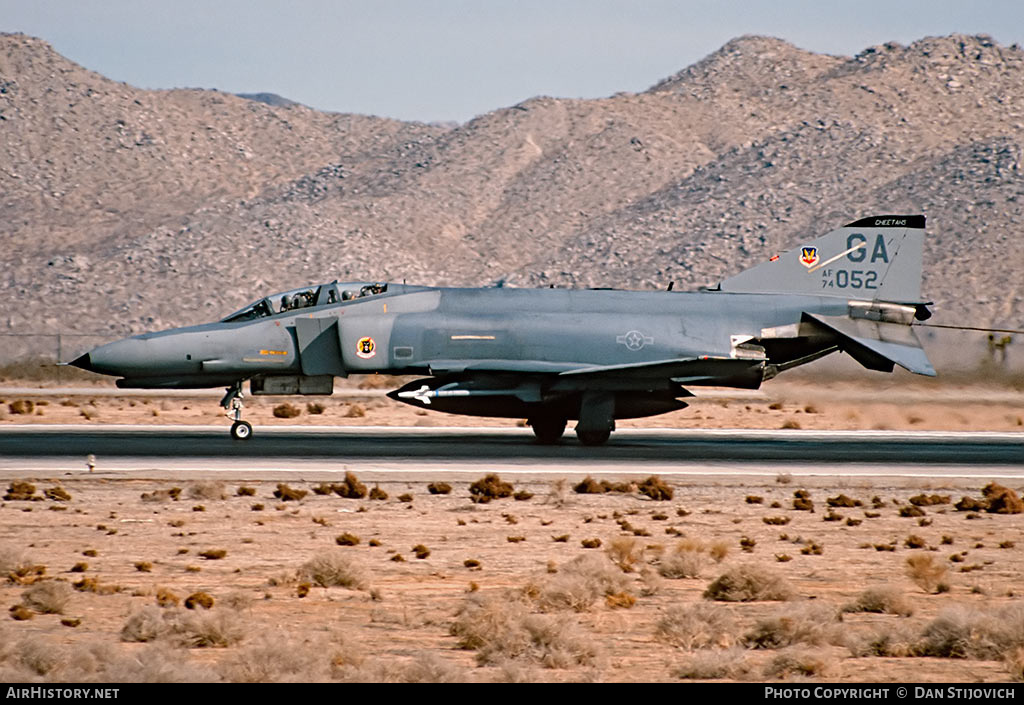 Aircraft Photo of 74-1052 / AF74-052 | McDonnell Douglas F-4E Phantom II | USA - Air Force | AirHistory.net #204622