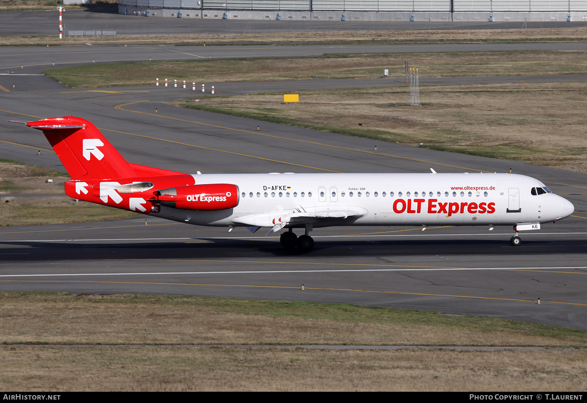 Aircraft Photo of D-AFKE | Fokker 100 (F28-0100) | OLT Express - Ostfriesische Lufttransport | AirHistory.net #204661