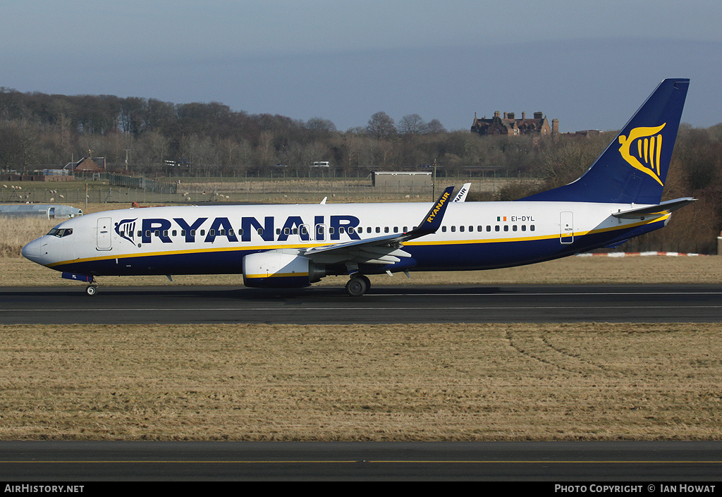 Aircraft Photo of EI-DYL | Boeing 737-8AS | Ryanair | AirHistory.net #204711