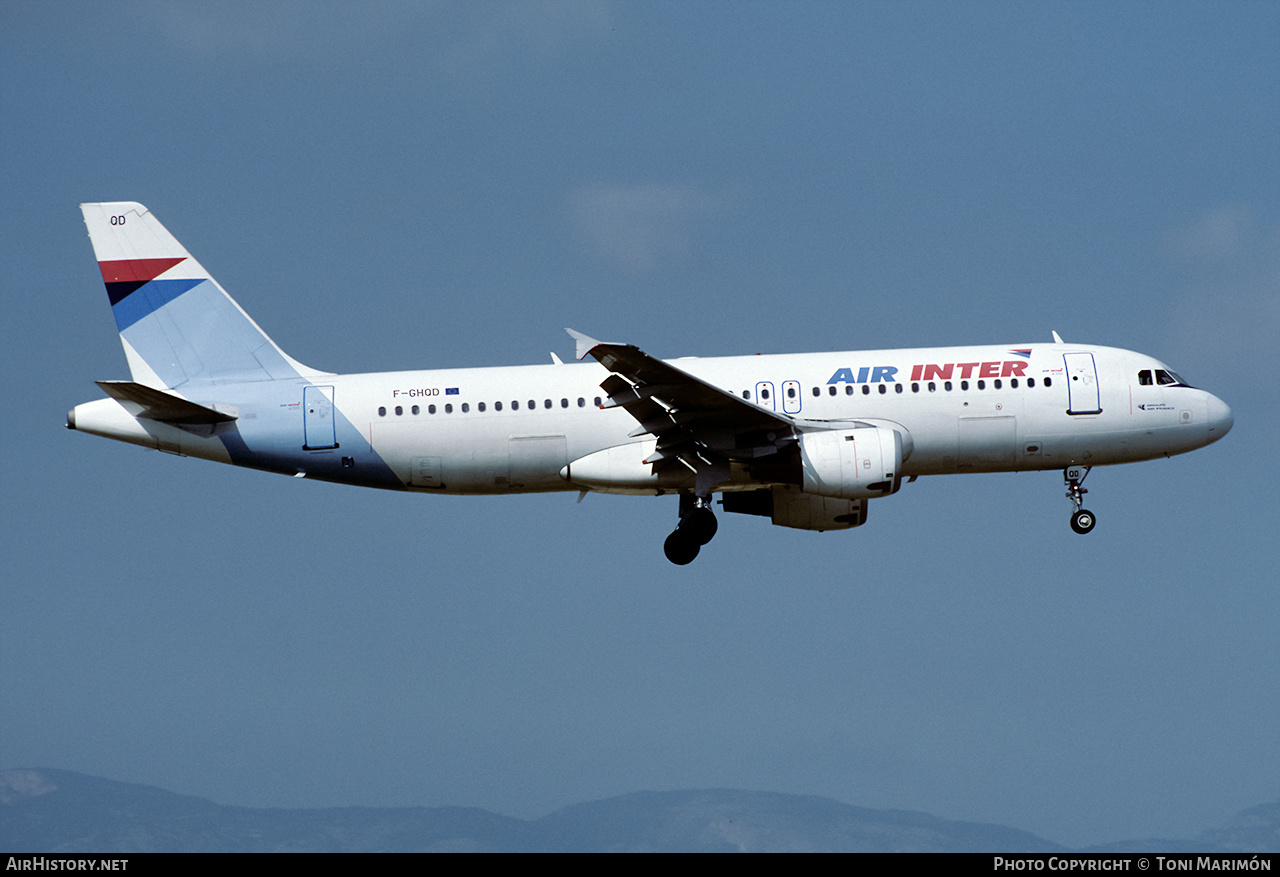 Aircraft Photo of F-GHQD | Airbus A320-211 | Air Inter | AirHistory.net #204717