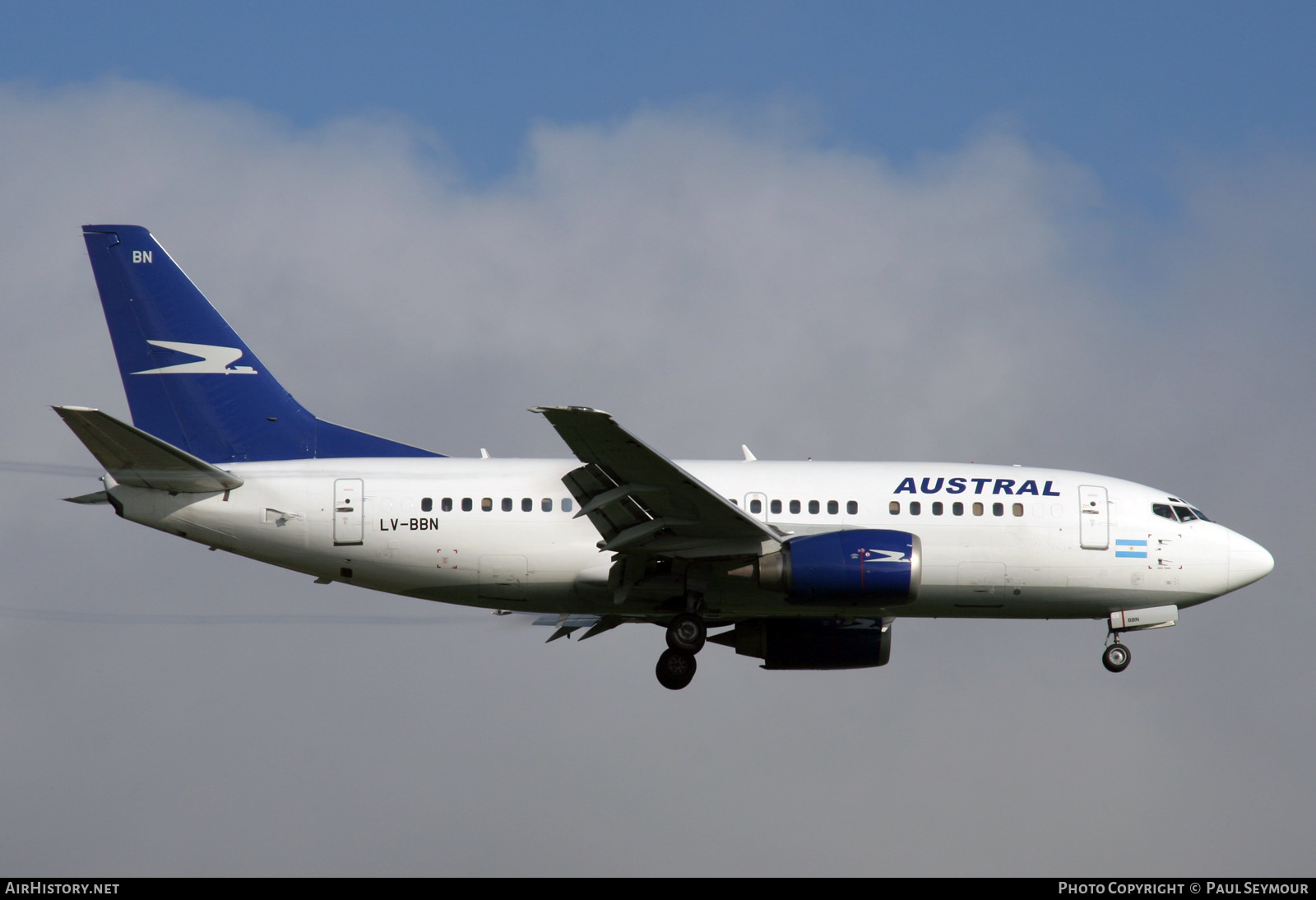 Aircraft Photo of LV-BBN | Boeing 737-5H6 | Austral Líneas Aéreas | AirHistory.net #204818