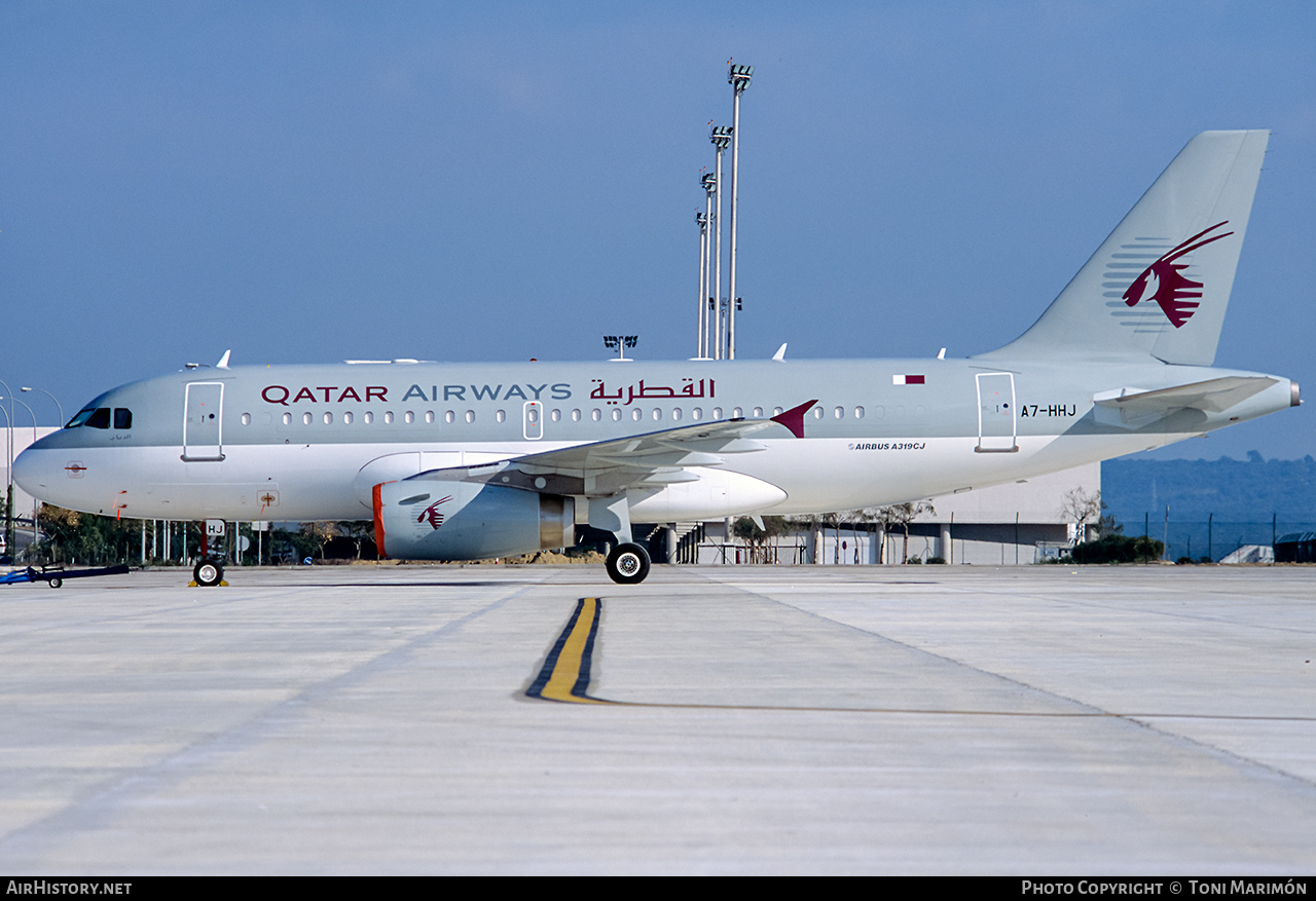 Aircraft Photo of A7-HHJ | Airbus ACJ319 (A319-133/CJ) | Qatar Airways | AirHistory.net #204819