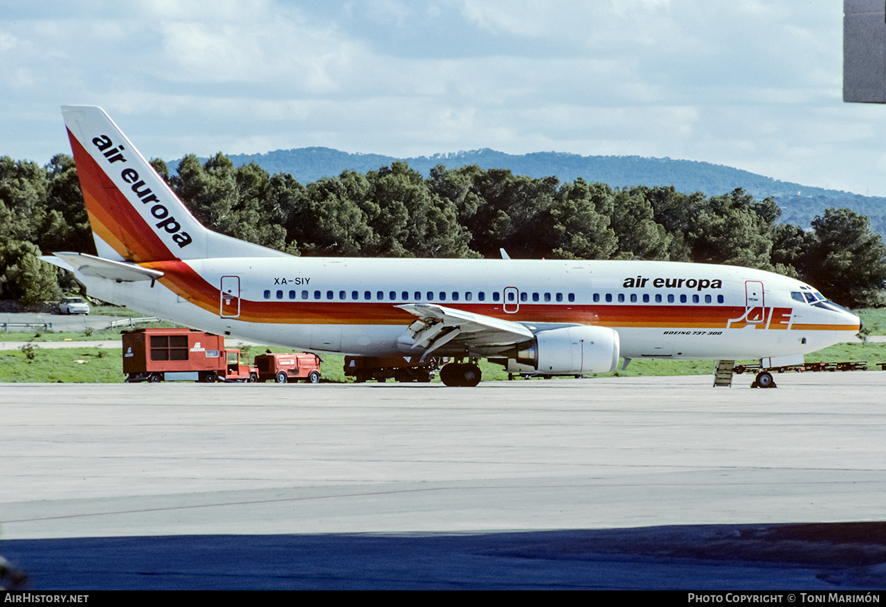 Aircraft Photo of XA-SIY | Boeing 737-3Y0 | Air Europa | AirHistory.net #204844