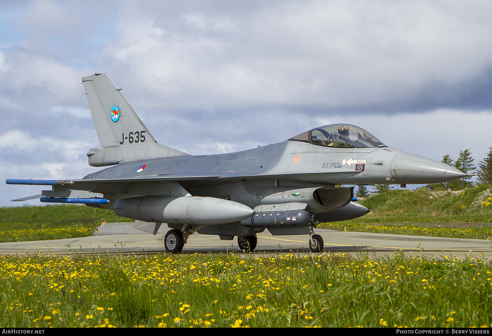 Aircraft Photo of J-635 | General Dynamics F-16AM Fighting Falcon | Netherlands - Air Force | AirHistory.net #204927