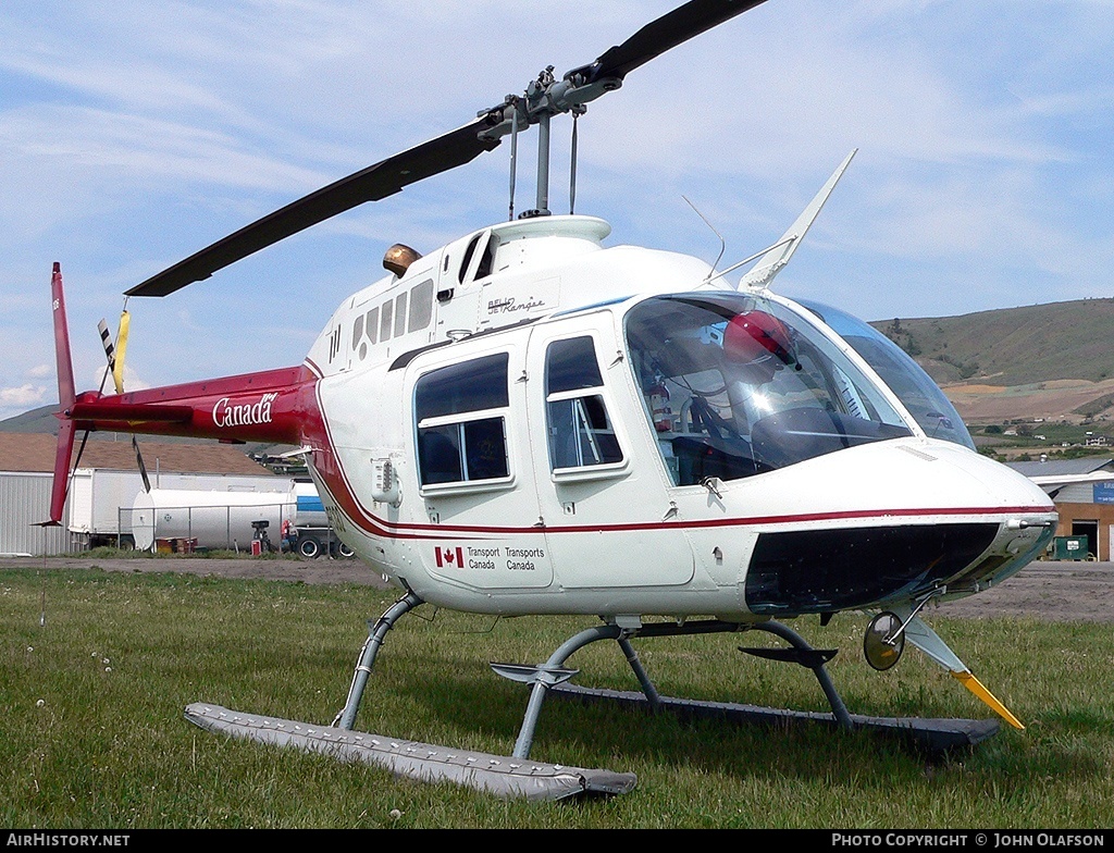 Aircraft Photo of C-FCGQ | Bell 206B JetRanger II | Transport Canada | AirHistory.net #204932
