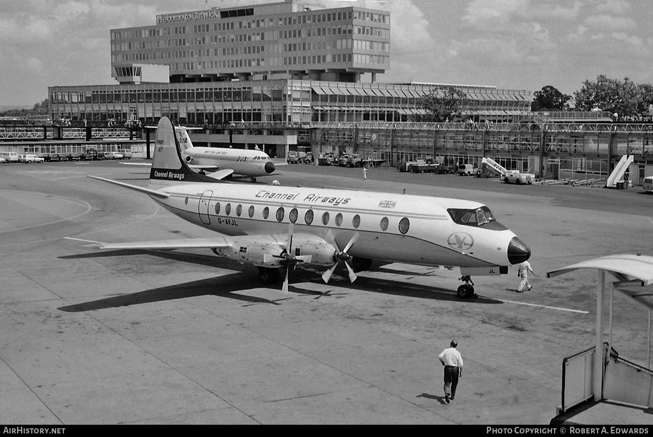 Aircraft Photo of G-AVJL | Vickers 812 Viscount | Channel Airways | AirHistory.net #205009