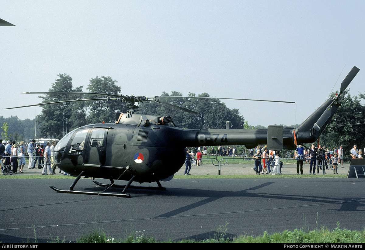 Aircraft Photo of B-74 | MBB BO-105CB | Netherlands - Air Force | AirHistory.net #205015
