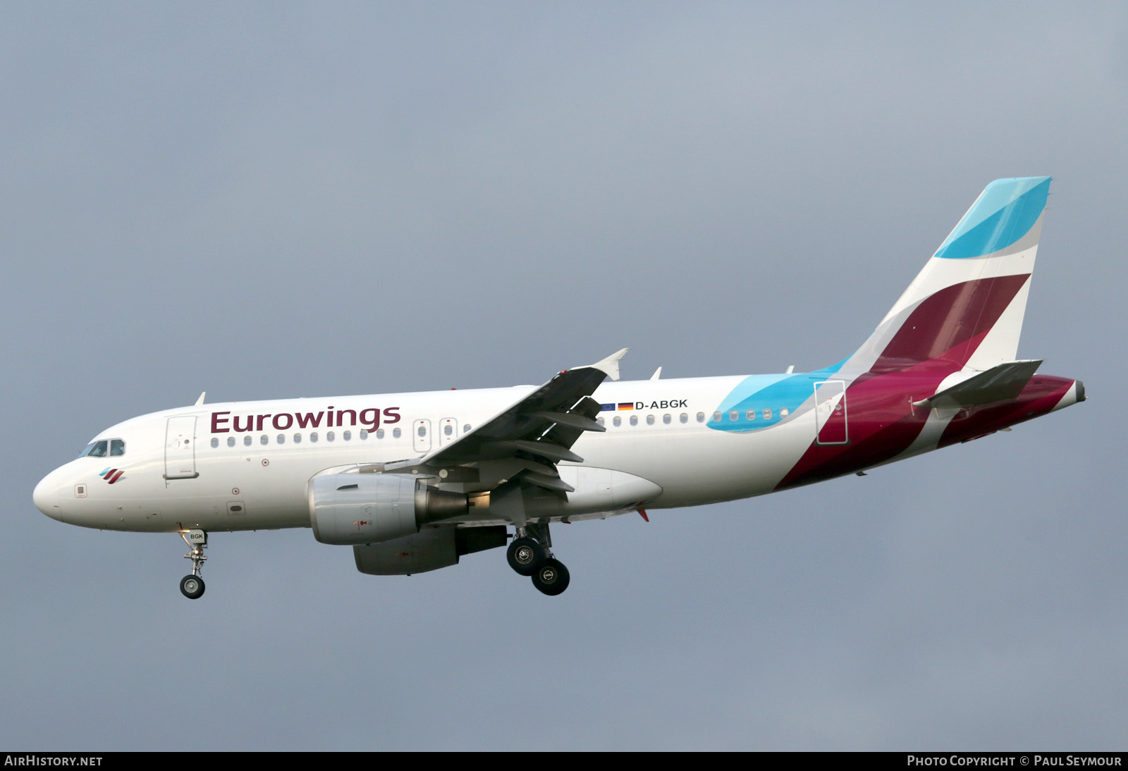 Aircraft Photo of D-ABGK | Airbus A319-112 | Eurowings | AirHistory.net #205021