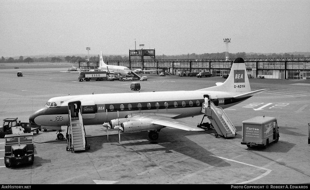 Aircraft Photo of G-AOYH | Vickers 806 Viscount | BEA - British European Airways | AirHistory.net #205022