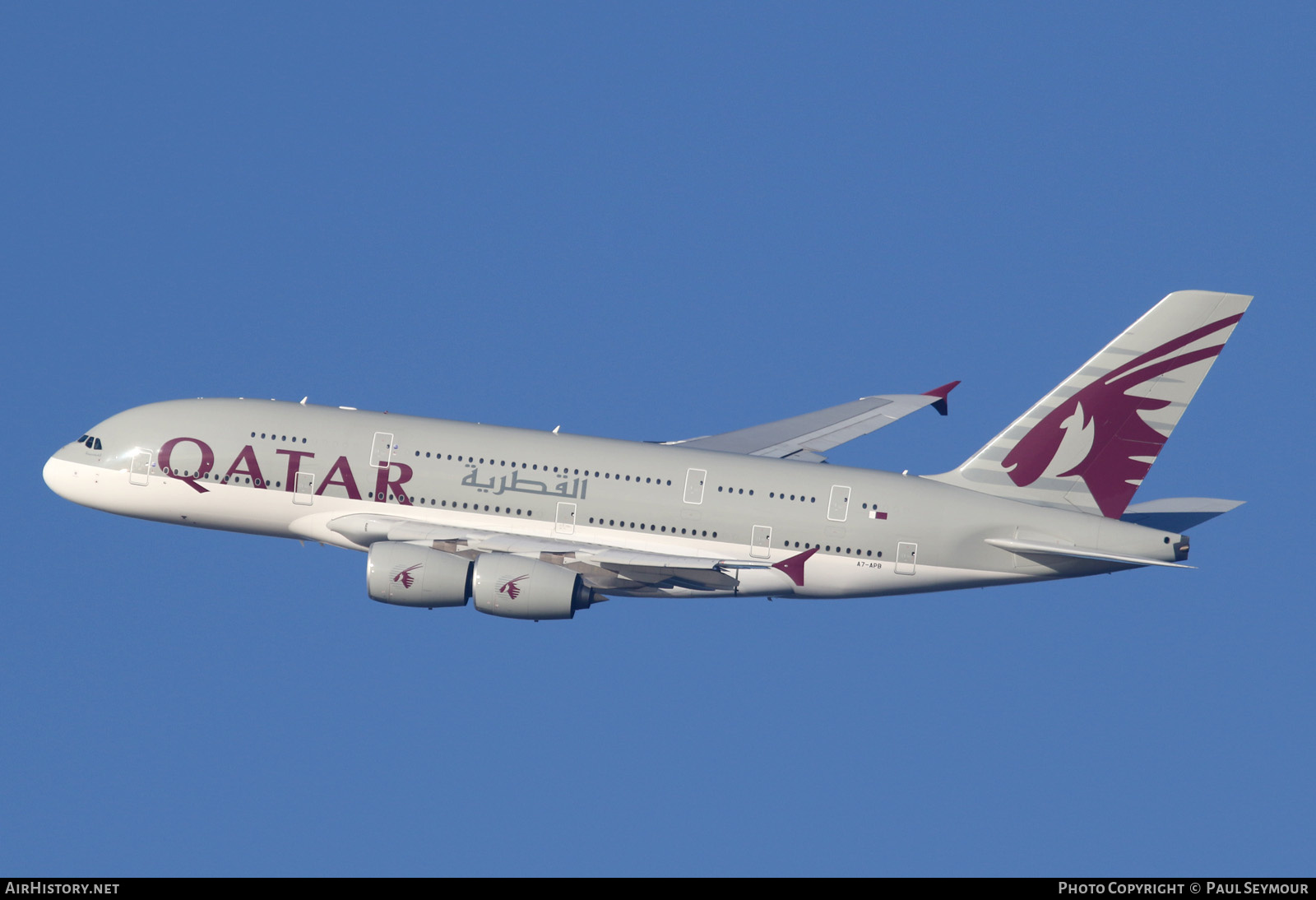 Aircraft Photo of A7-APB | Airbus A380-861 | Qatar Airways | AirHistory.net #205036