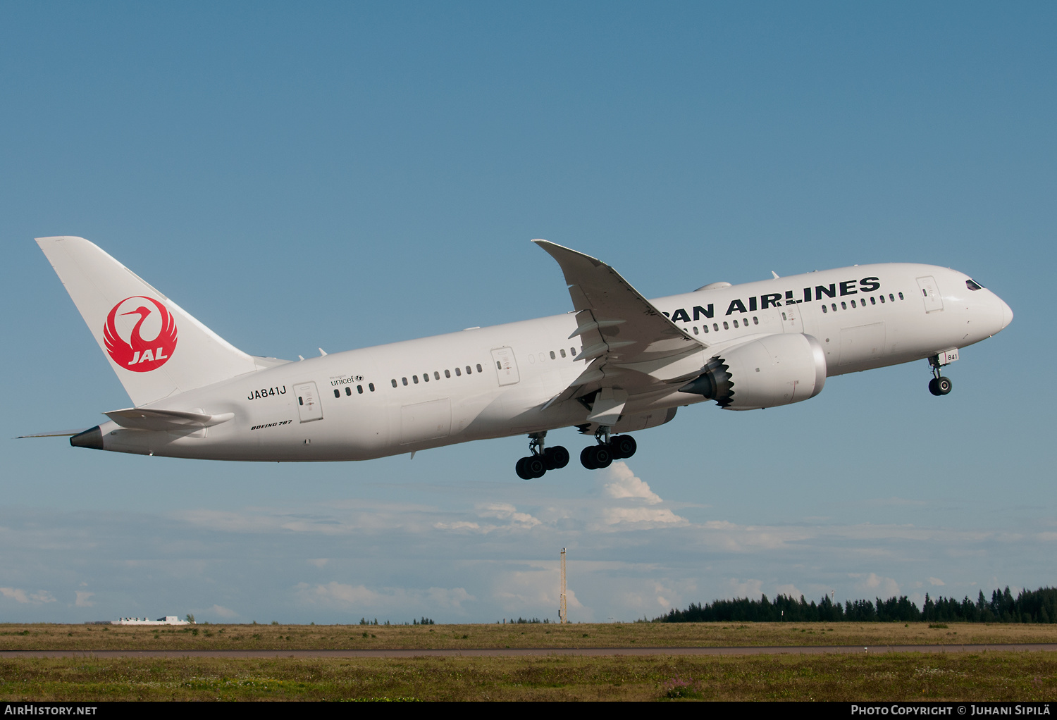 Aircraft Photo of JA841J | Boeing 787-8 Dreamliner | Japan Airlines - JAL | AirHistory.net #205049