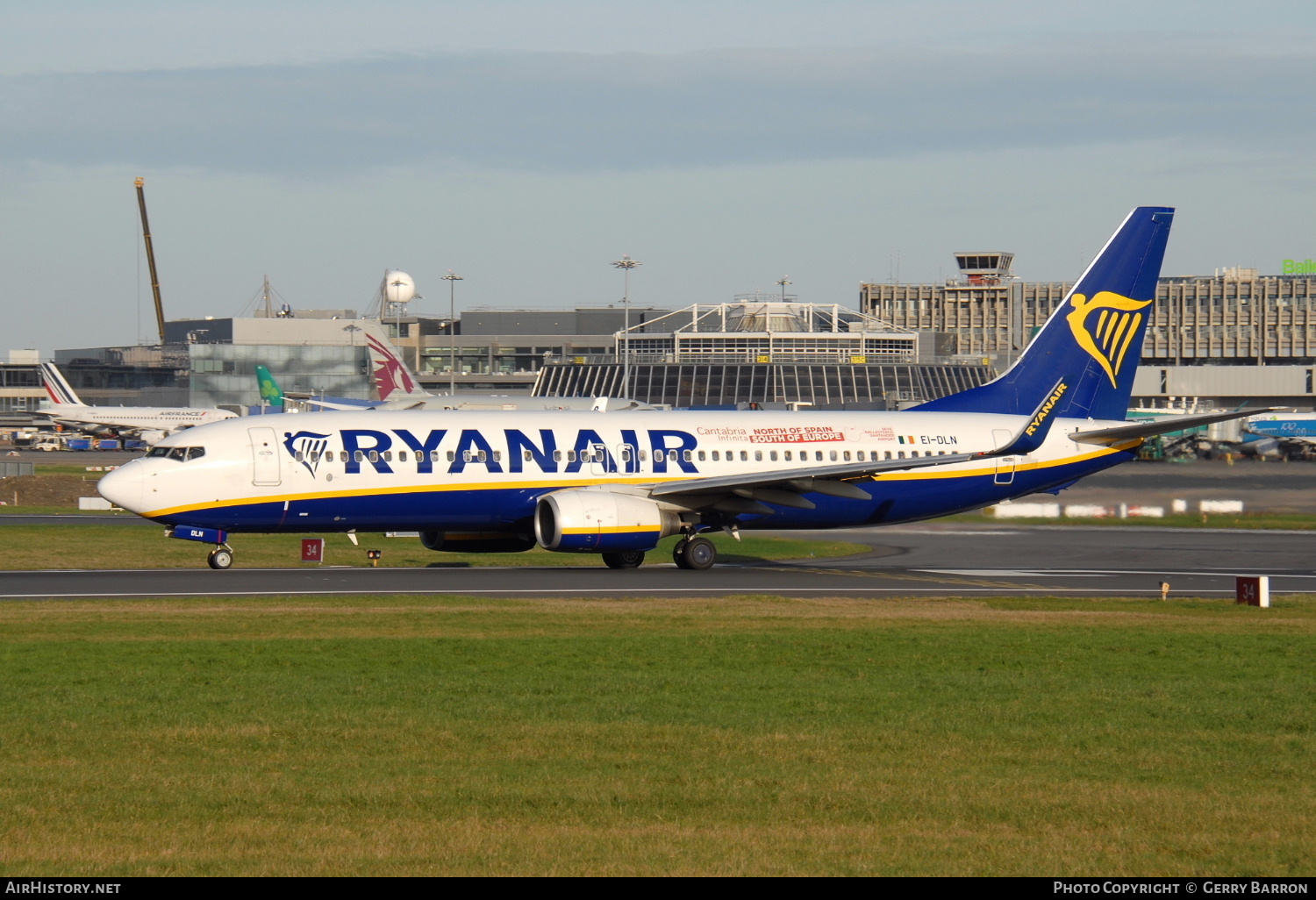 Aircraft Photo of EI-DLN | Boeing 737-8AS | Ryanair | AirHistory.net #205061