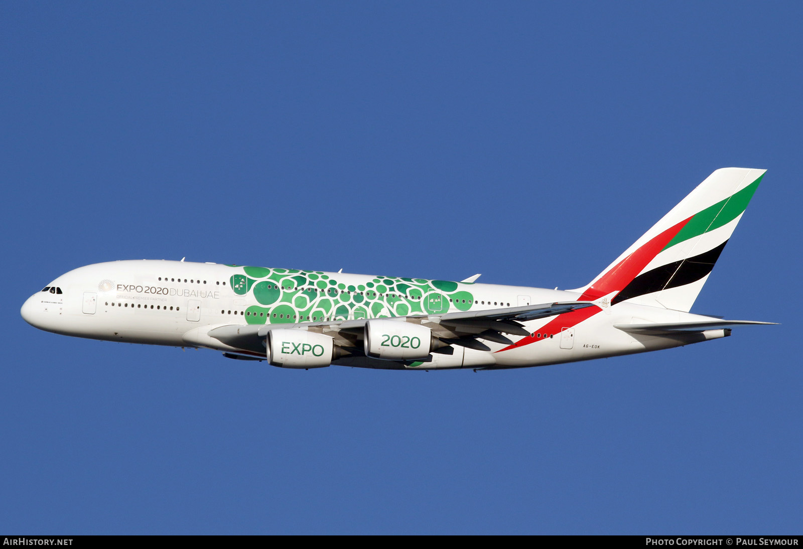 Aircraft Photo of A6-EOK | Airbus A380-861 | Emirates | AirHistory.net #205093