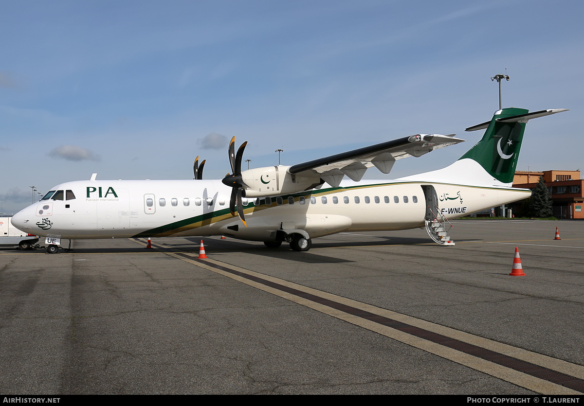 Aircraft Photo of F-WNUE | ATR ATR-72-500 (ATR-72-212A) | Pakistan International Airlines - PIA | AirHistory.net #205131