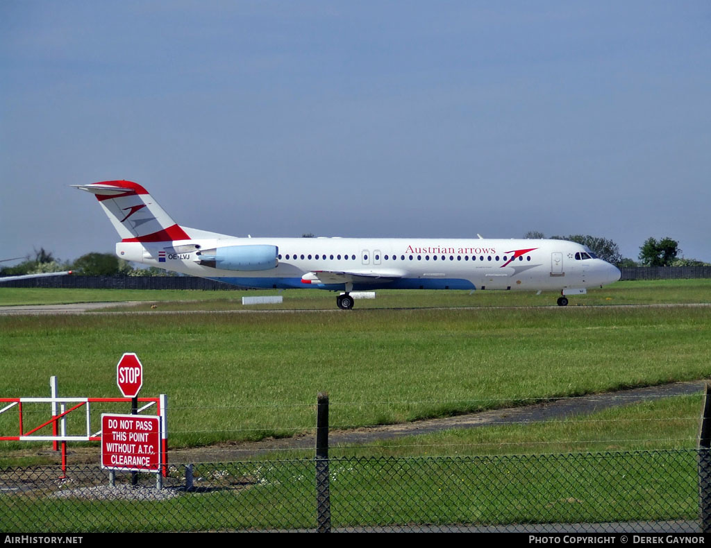 Aircraft Photo of OE-LVJ | Fokker 100 (F28-0100) | Austrian Arrows | AirHistory.net #205150