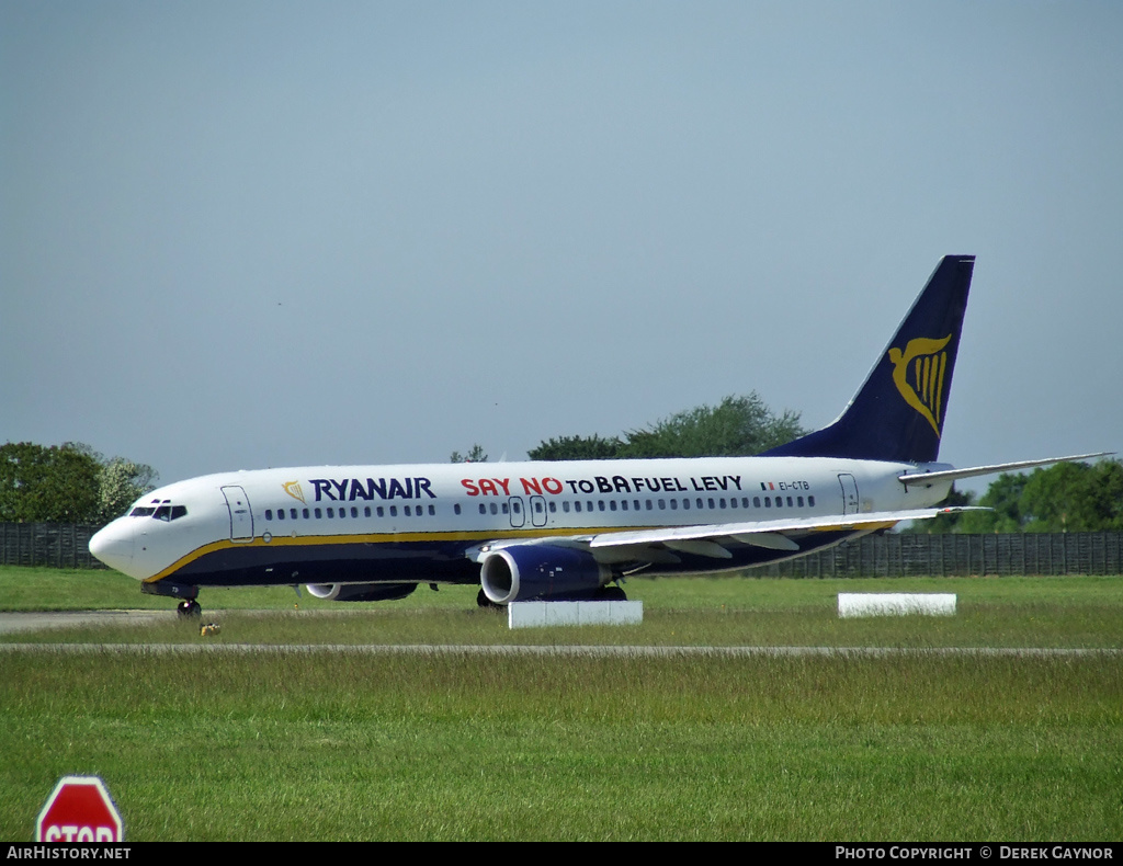 Aircraft Photo of EI-CTB | Boeing 737-8AS | Ryanair | AirHistory.net #205158