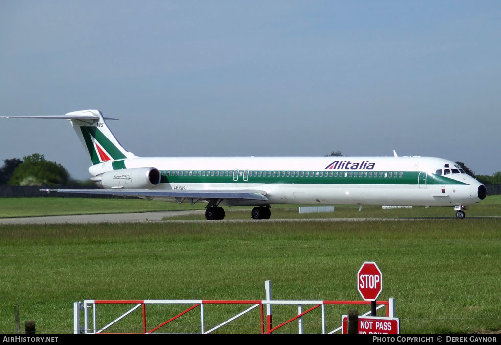 Aircraft Photo of I-DAWS | McDonnell Douglas MD-82 (DC-9-82) | Alitalia | AirHistory.net #205166