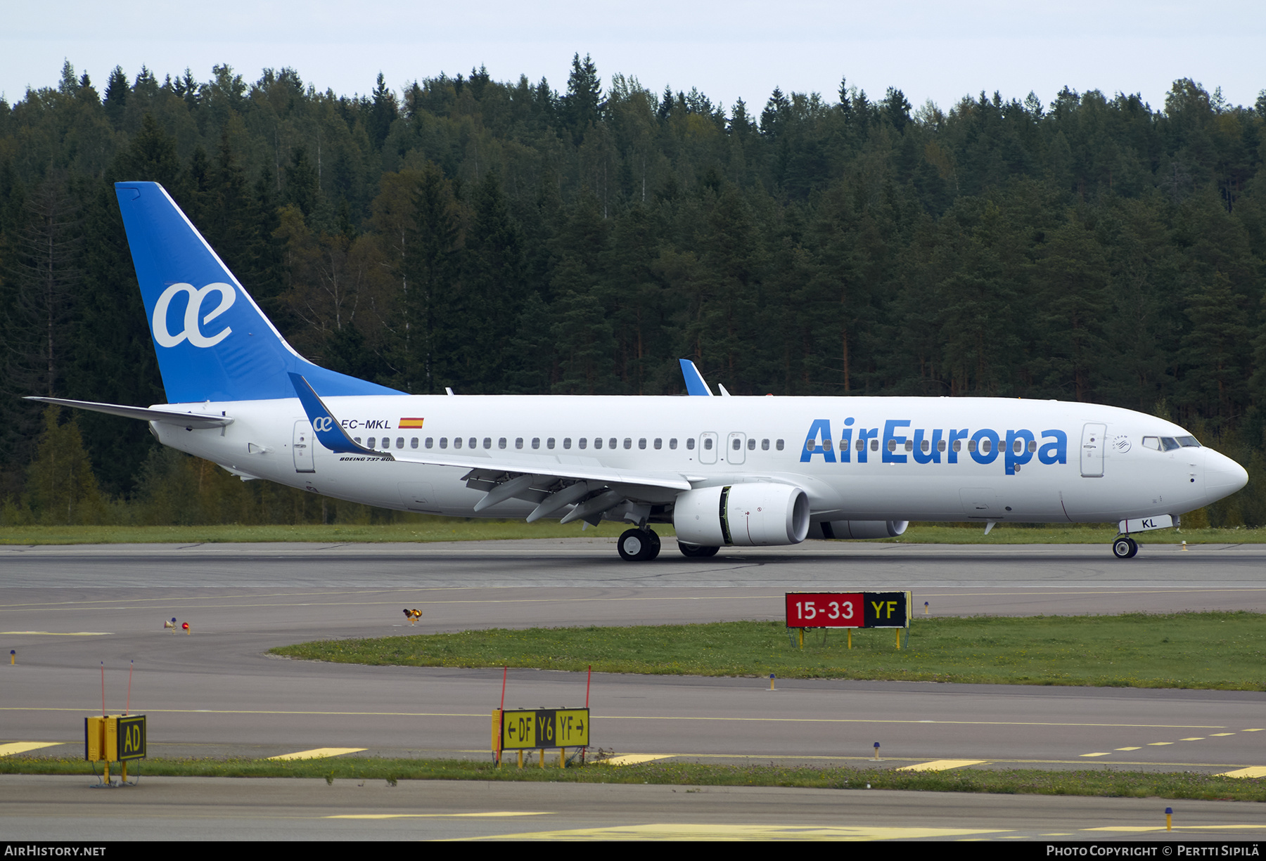 Aircraft Photo of EC-MKL | Boeing 737-85P | Air Europa | AirHistory.net #205187