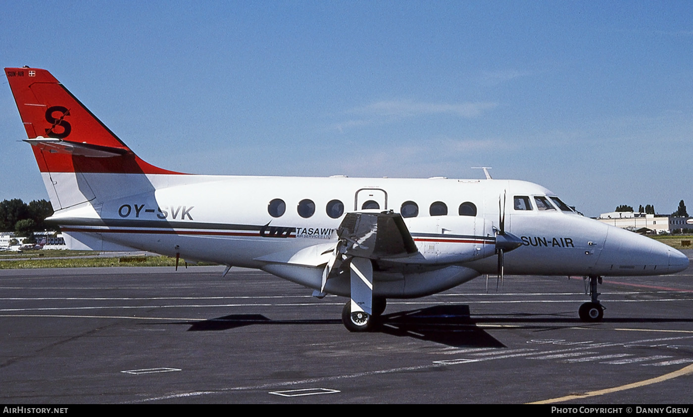 Aircraft Photo of OY-SVK | British Aerospace BAe-3101 Jetstream 31 | Sun-Air of Scandinavia | AirHistory.net #205244