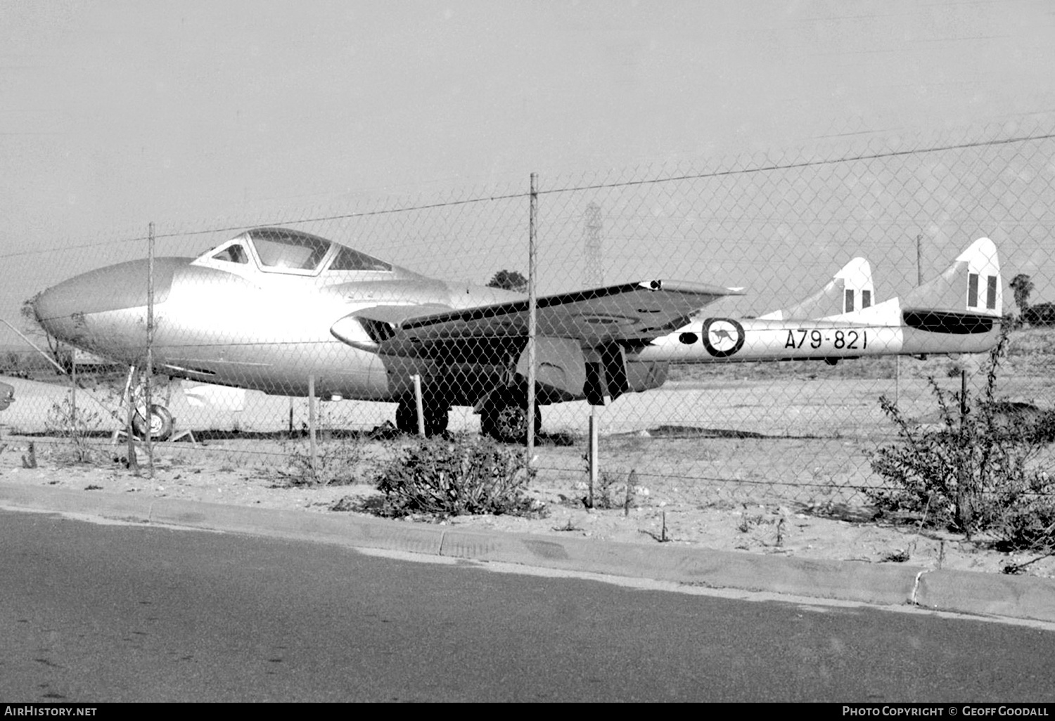 Aircraft Photo of A79-821 | De Havilland D.H. 115 Vampire T35A | Australia - Air Force | AirHistory.net #205264