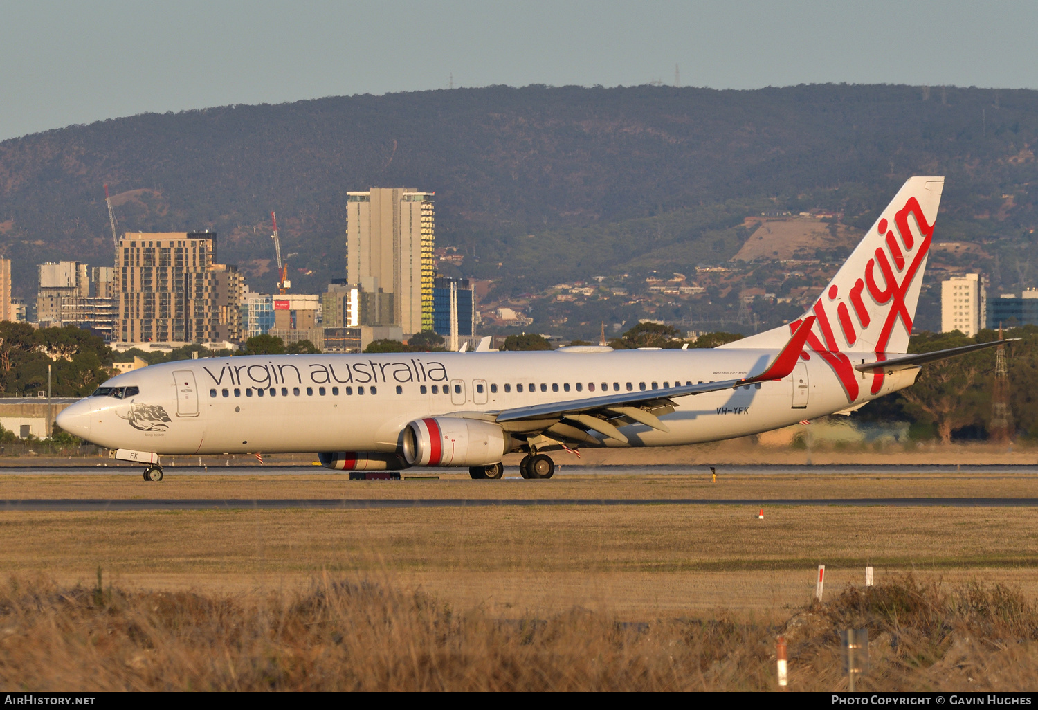 Aircraft Photo of VH-YFK | Boeing 737-8FE | Virgin Australia Airlines | AirHistory.net #205296