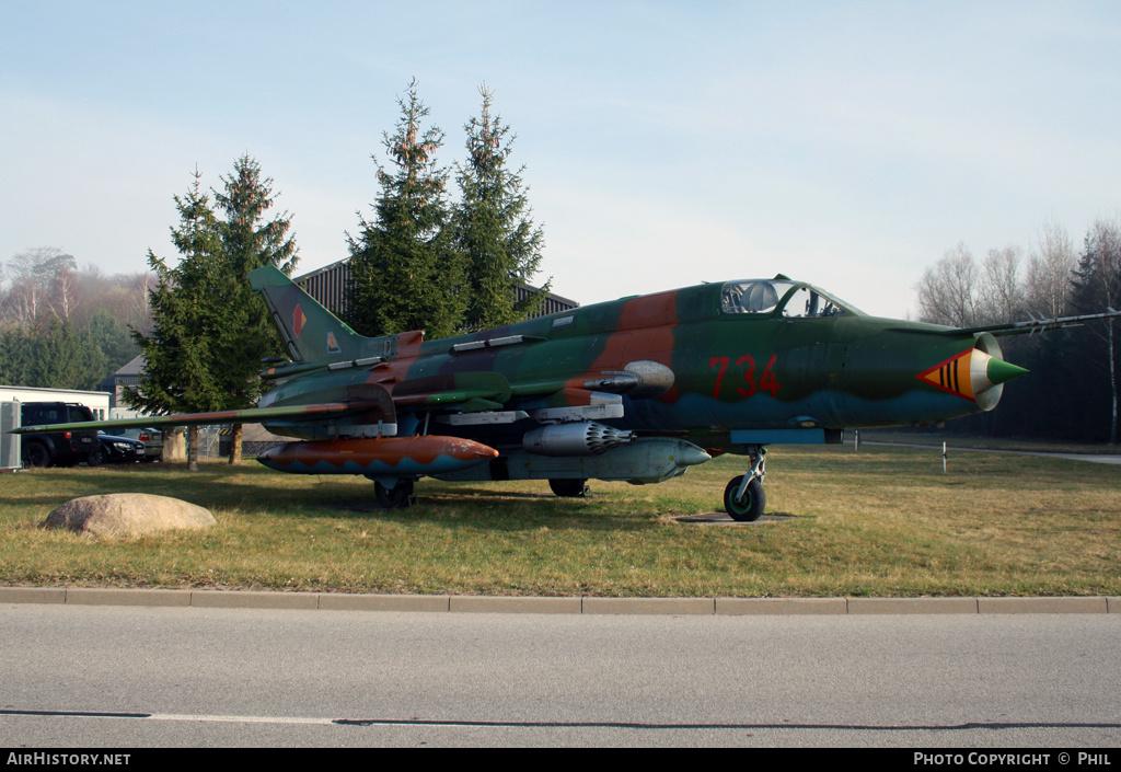 Aircraft Photo of 734 | Sukhoi Su-22M4 | East Germany - Air Force | AirHistory.net #205315