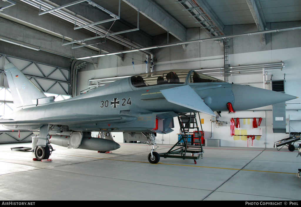 Aircraft Photo of 3024 | Eurofighter EF-2000 Typhoon T | Germany - Air Force | AirHistory.net #205331