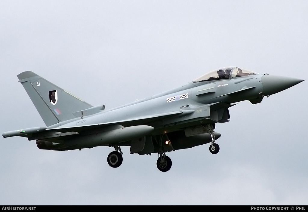 Aircraft Photo of ZK332 | Eurofighter EF-2000 Typhoon FGR4 | UK - Air Force | AirHistory.net #205337