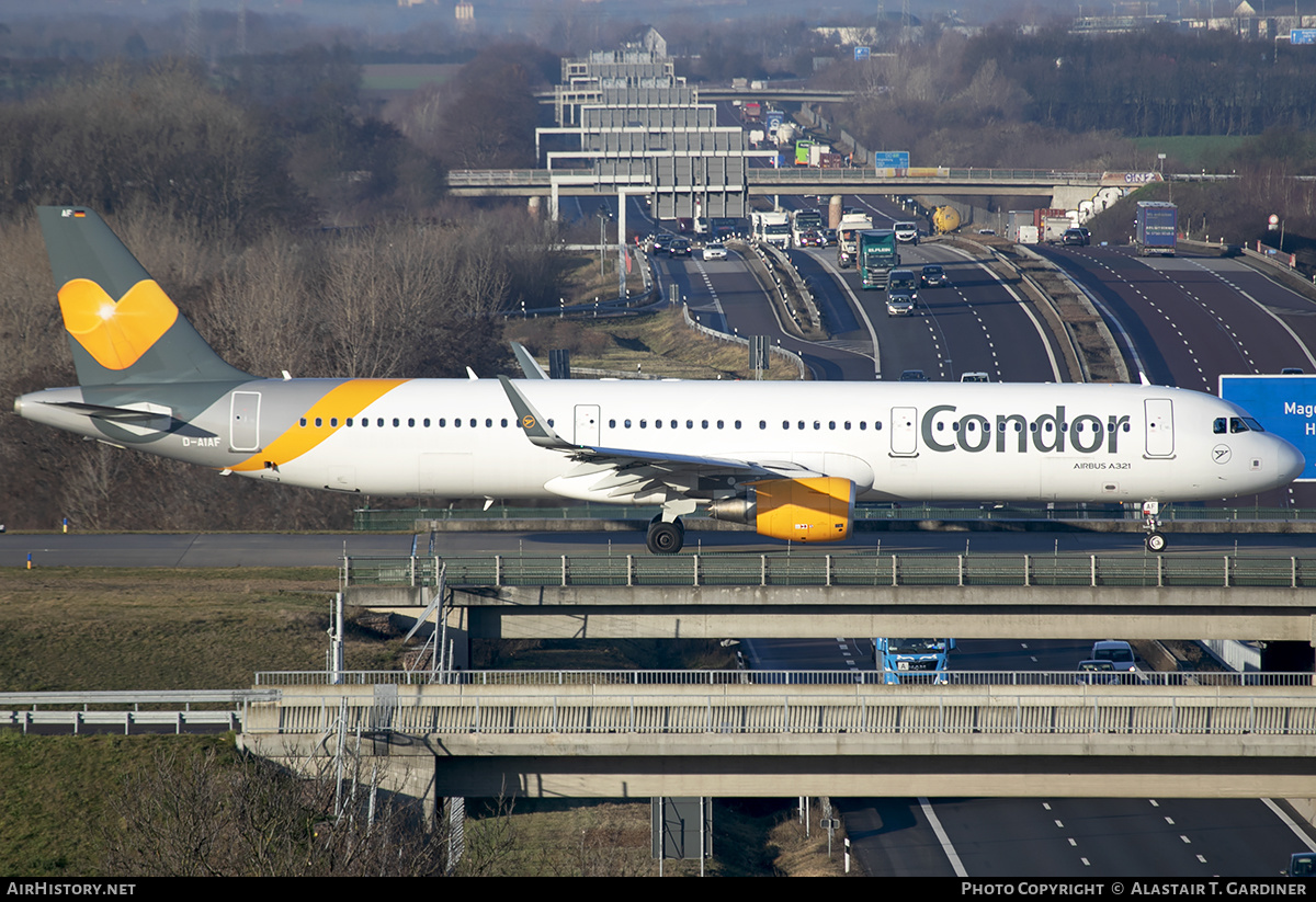 Aircraft Photo of D-AIAF | Airbus A321-211 | Condor Flugdienst | AirHistory.net #205339