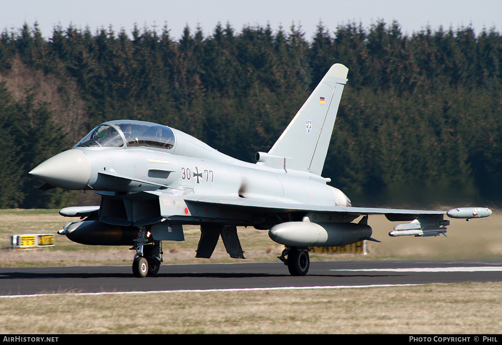 Aircraft Photo of 3077 | Eurofighter EF-2000 Typhoon ... | Germany - Air Force | AirHistory.net #205367