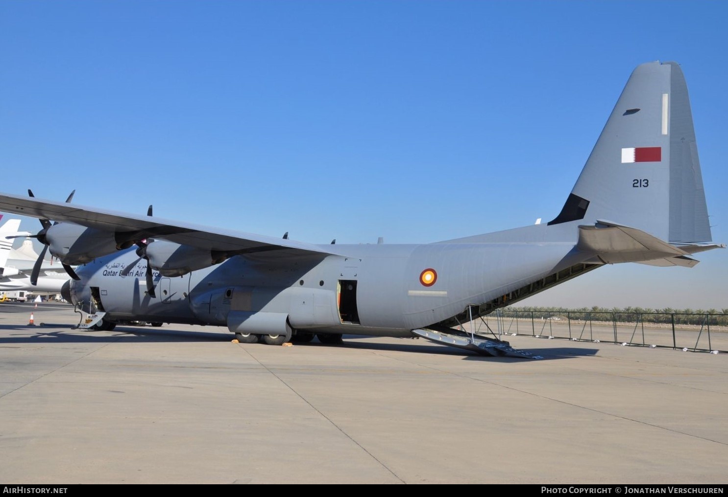 Aircraft Photo of 213 | Lockheed Martin C-130J-30 Hercules | Qatar - Air Force | AirHistory.net #205540