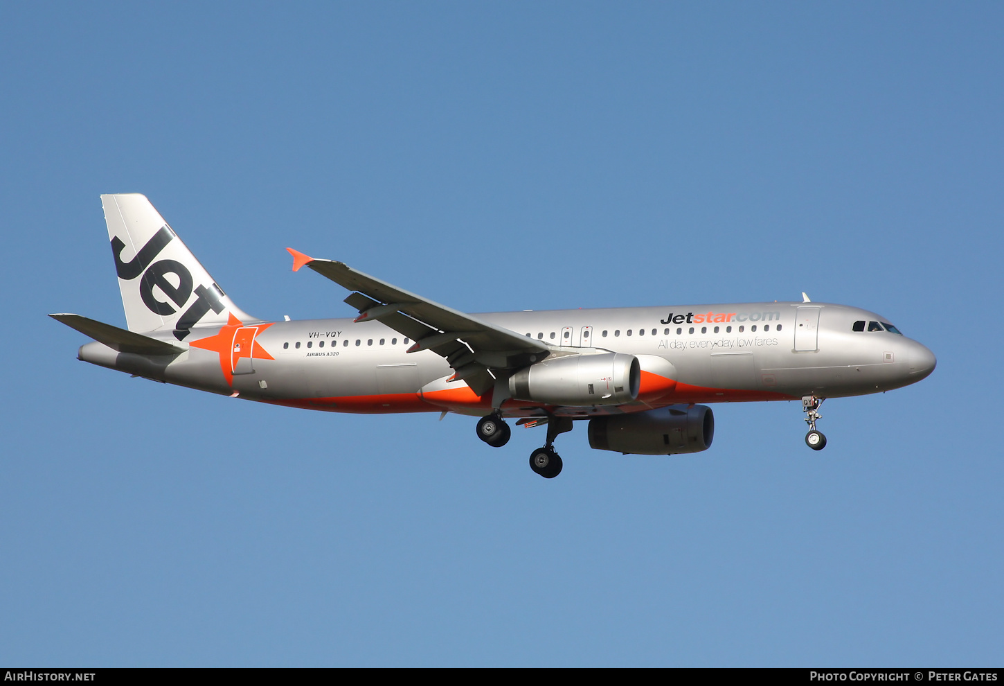 Aircraft Photo of VH-VQY | Airbus A320-232 | Jetstar Airways | AirHistory.net #205545