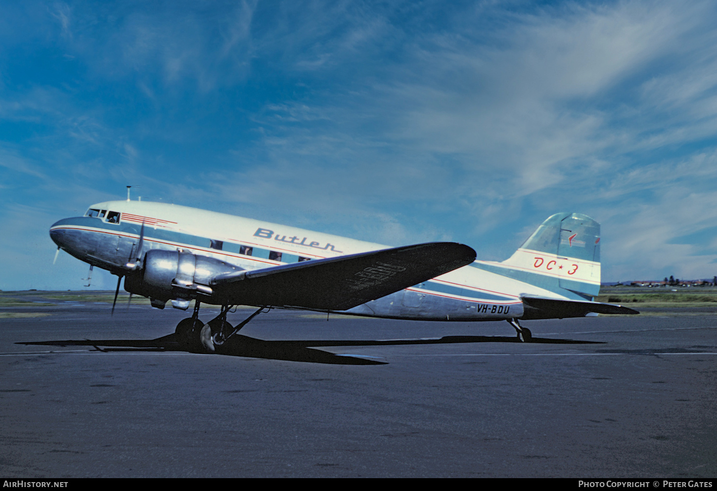 Aircraft Photo of VH-BDU | Douglas DC-3C-S1C3G | Butler Air Transport | AirHistory.net #205552