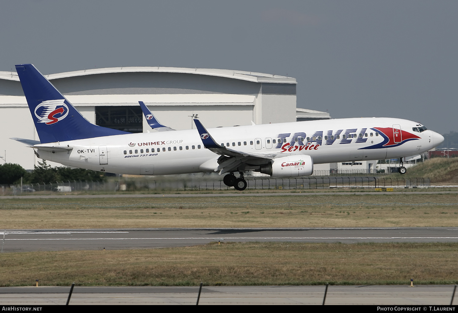 Aircraft Photo of OK-TVI | Boeing 737-86Q | Travel Service | AirHistory.net #205562