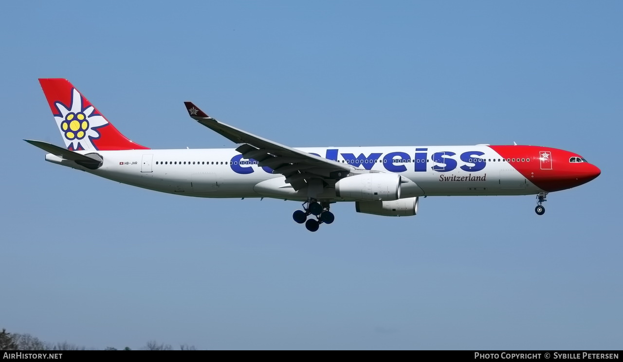 Aircraft Photo of HB-JHR | Airbus A330-343 | Edelweiss Air | AirHistory.net #205670