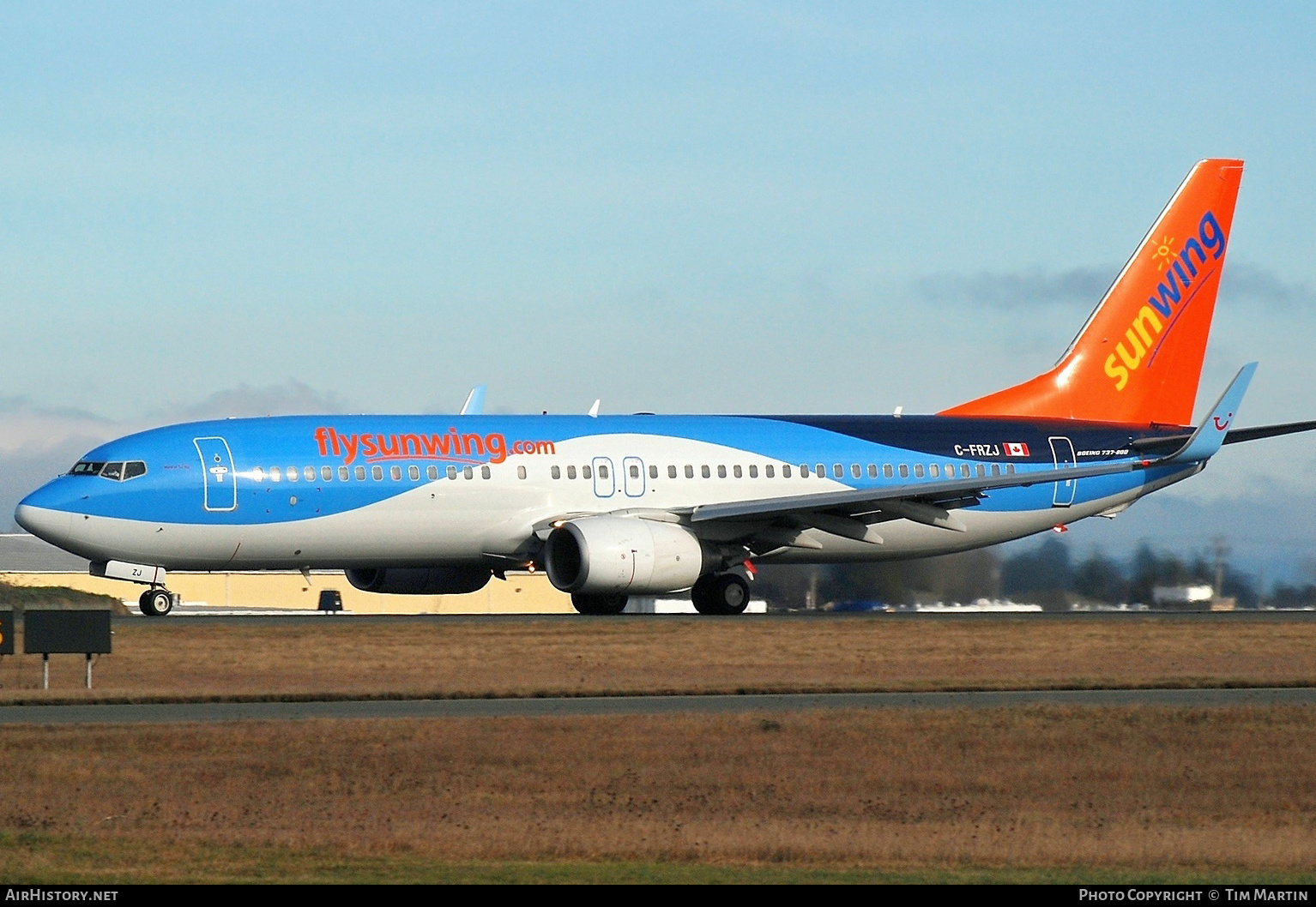 Aircraft Photo of C-FRZJ | Boeing 737-8K5 | Sunwing Airlines | AirHistory.net #205680