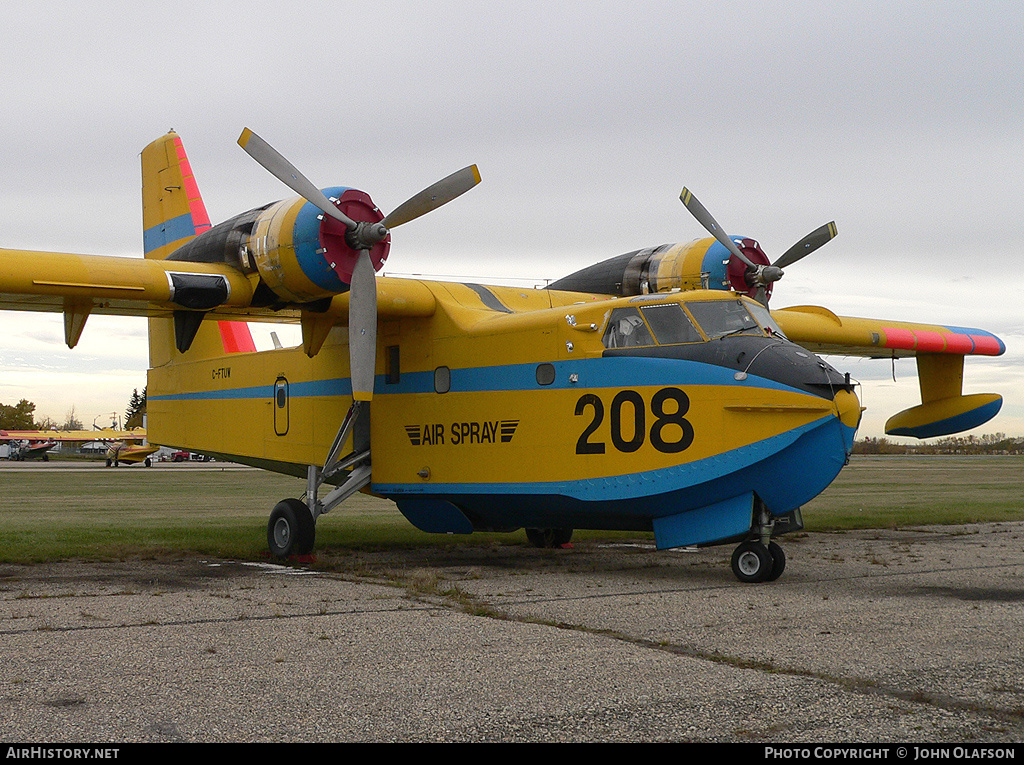 Aircraft Photo of C-FTUW | Canadair CL-215-I (CL-215-1A10) | Air Spray | AirHistory.net #205690